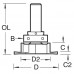 Trend C207 Aquamac 21 Recesser 46.3 mm Diameter  - 1/2" Shank